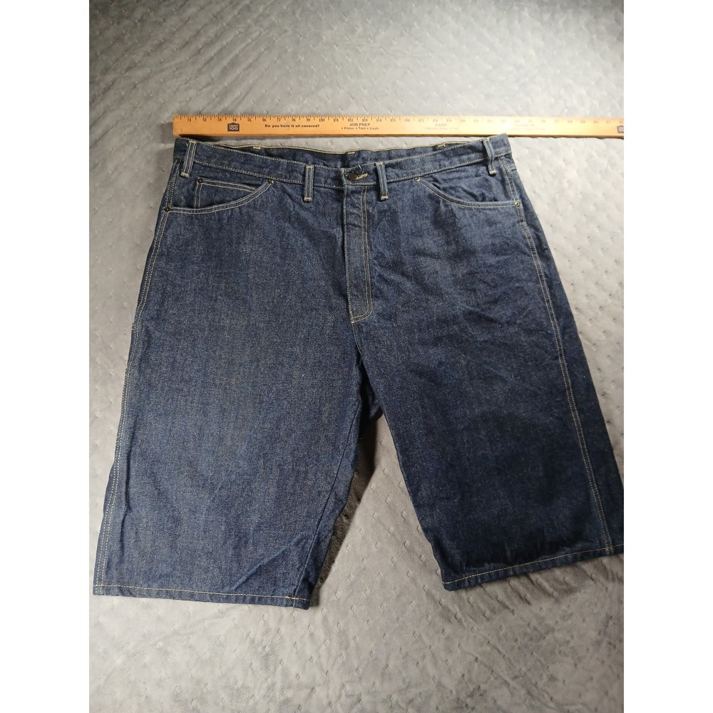 ✨️Vintage Dickies Denim Carpenter Shorts Men's Size 42 Dark Wash Baggy Skater✨️ - Picture 1 of 7